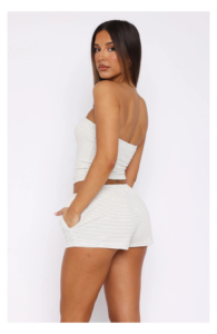 Trying To Forget Relaxed Shorts Grey Stripe