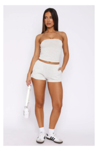 Trying To Forget Relaxed Shorts Grey Stripe