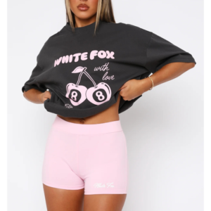 With Love Bike Shorts Baby Pink