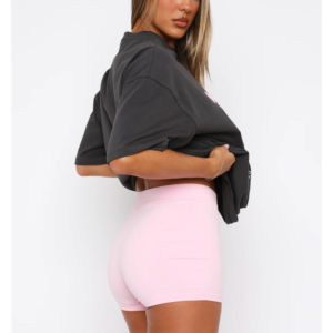 With Love Bike Shorts Baby Pink