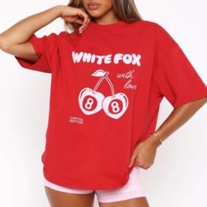 With Love In The Moment Oversized Red Tee